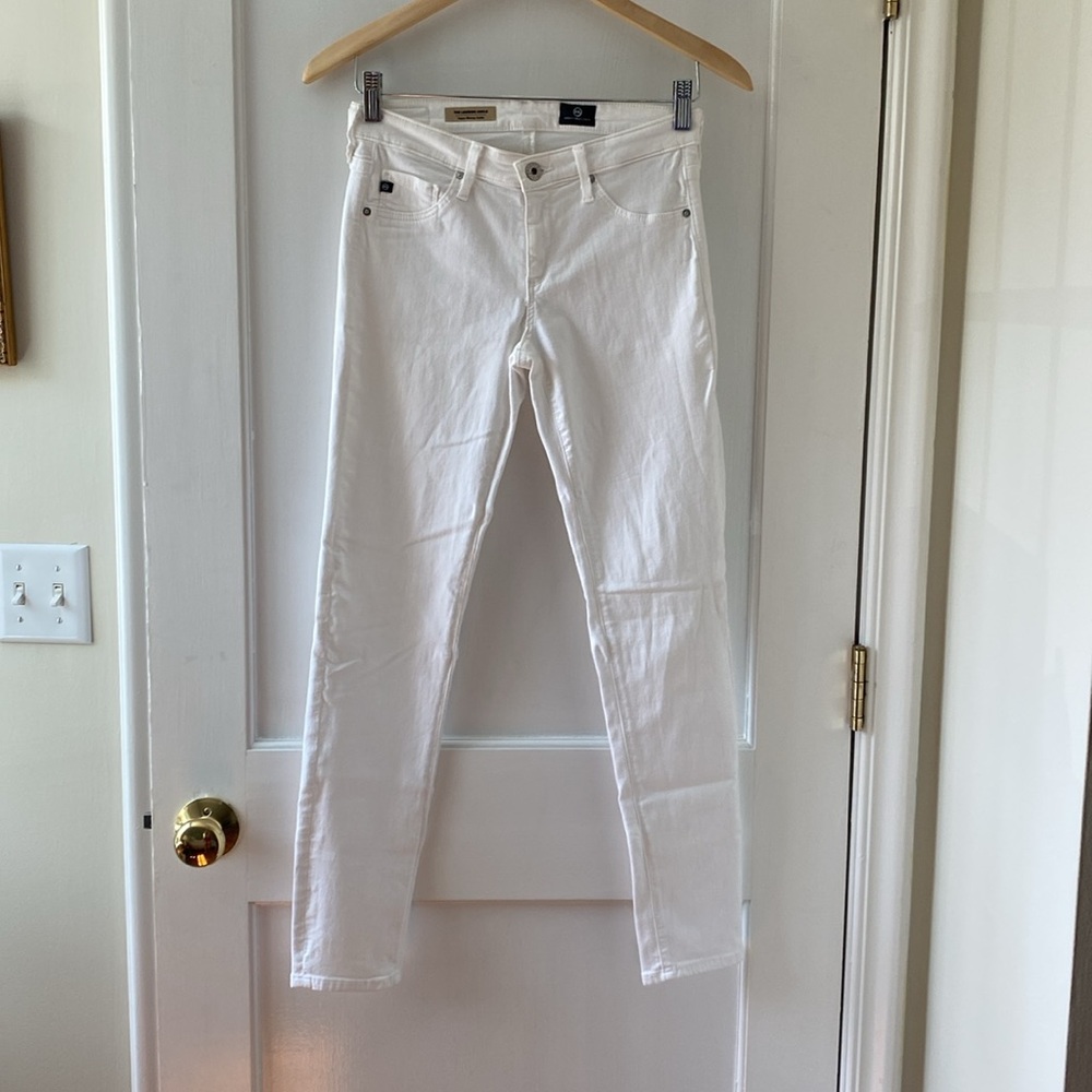 AG legging ankle jean in white 27r